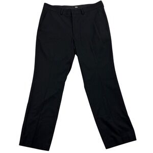 Billy London UK Straight Leg Dress Pants Mens Size 33x29‎ Black